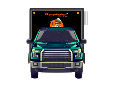 Carrito de Comida Móvil Can Cun